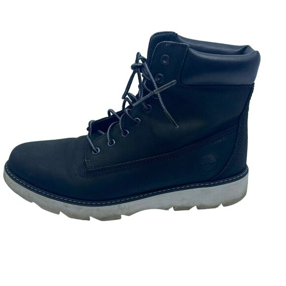 Timberland Keeley Field 6 Inch Black Nubuck Leather Womens 8 Lace Up Boots A26HQ - Picture 2 of 11